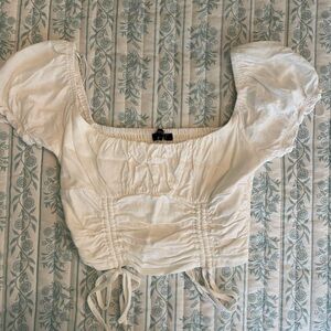 Papermoon Cream Puff Sleeve Blouse